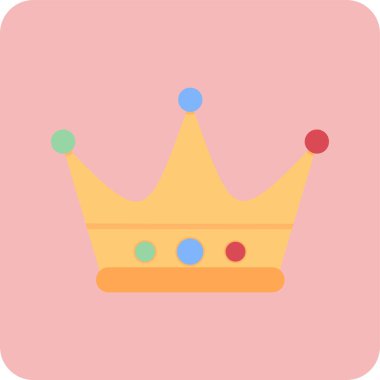 taç simgesi vektör illüstrasyonu