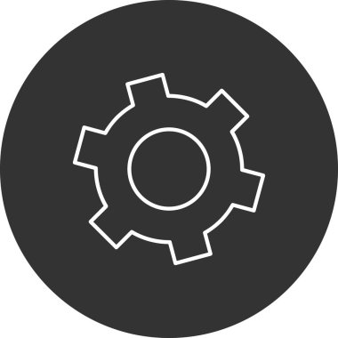 cogwheel. Setting web icon vector illustration