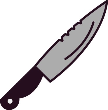 Bıçak. Web simgesi basit illüstrasyon 