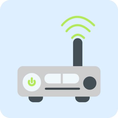 kablosuz yönlendirici vektör çizgisi simgesi, Modem 