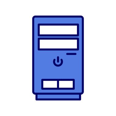 Cpu kulesinin vektör çizimi