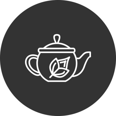 çaydanlık simgesi, basit tasarım