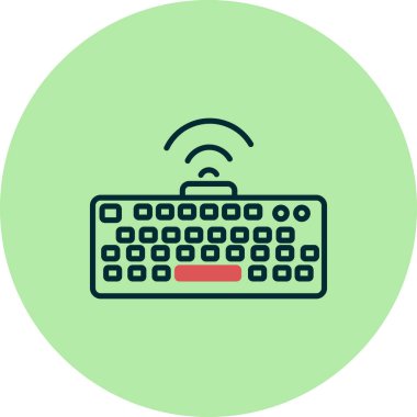 Klavye simgesi vektör illüstrasyonu