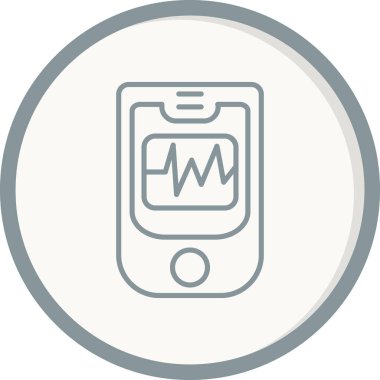 Oksimetre simgesinin vektör illüstrasyonu