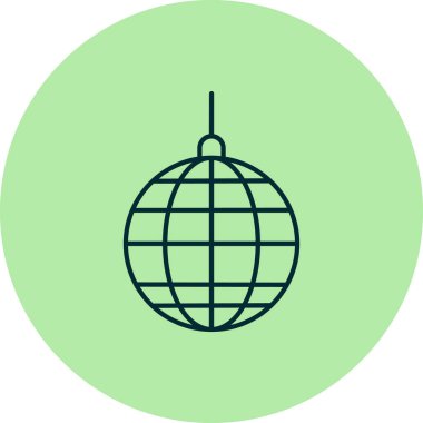 disko topu simgesi vektör illüstrasyon tasarımı