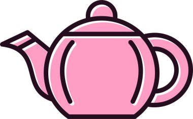 çaydanlık simgesi, basit tasarım