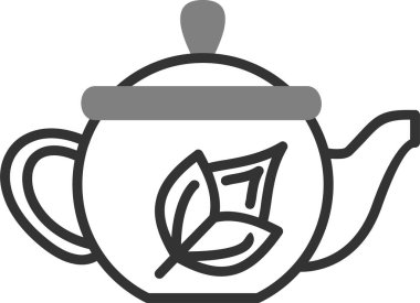 çaydanlık simgesi, basit tasarım