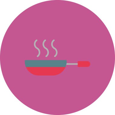 Kızarma. Web simgesi vektör illüstrasyonu