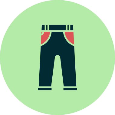 pantolon simgesi vektör illüstrasyonu 