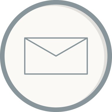 zarf web simgesi, vektör illüstrasyonu  