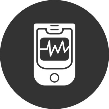 Oksimetre simgesinin vektör illüstrasyonu