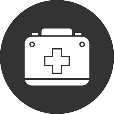tıbbi ilk yardım kiti vektör simgesi