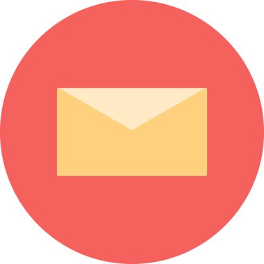 zarf web simgesi, vektör illüstrasyonu  