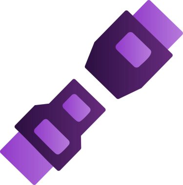 Emniyet kemeri. Web simgesi basit tasarım