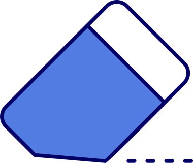 Silgi. Web simgesi basit tasarım 