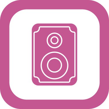 Woofer 'ın vektör illüstrasyonu