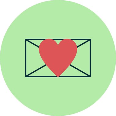 Davet simgesi vektör illüstrasyonu