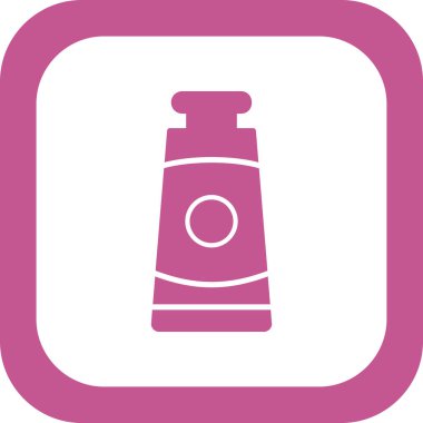 Yağlı boya tüp simgesinin vektör çizimi