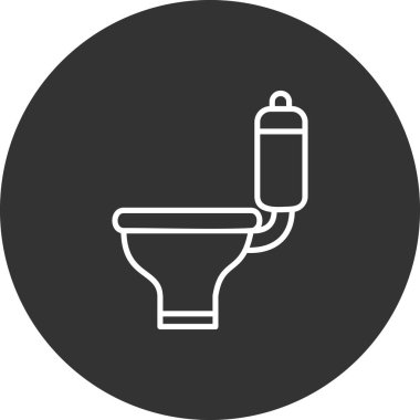 Tuvalet, web simgesi basit illüstrasyon