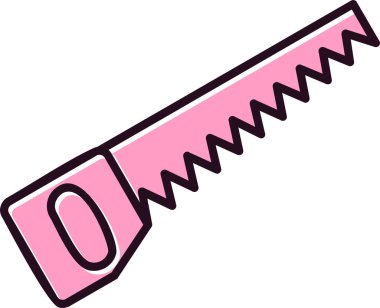 El testeresi. Web simgesi basit illüstrasyon