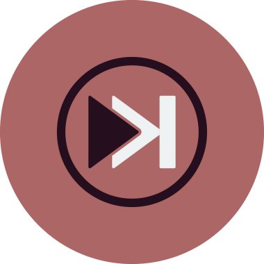 Sonraki düğmenin vektör illüstrasyonu