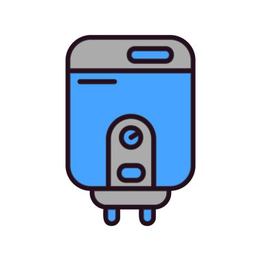 Su ısıtıcısının vektör illüstrasyonu