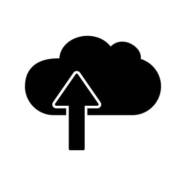 Bulut hesaplama simgesi vektör illüstrasyonu