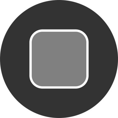 Dur düğmesi simgesi vektör çizim