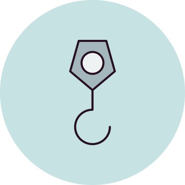 Kanca simgesinin vektör illüstrasyonu