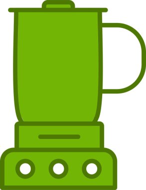 Mutfak karıştırıcı simgesi, vektör illüstrasyonu