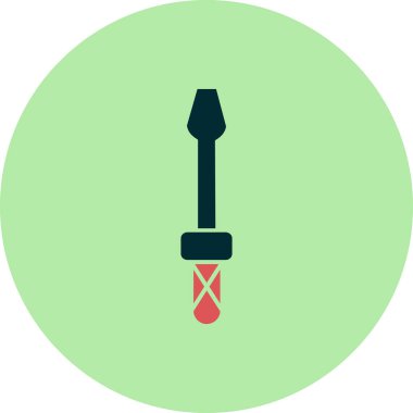 Tornavida simgesi, vektör illüstrasyonu