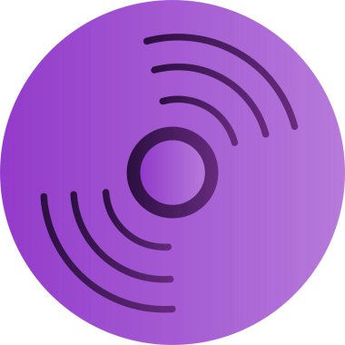 CD mi? Web simgesi basit illüstrasyon 