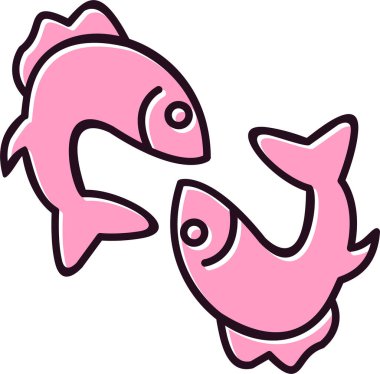 Balık. Web simgesi basit illüstrasyon 