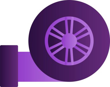 Turbo web simgesi basit illüstrasyon