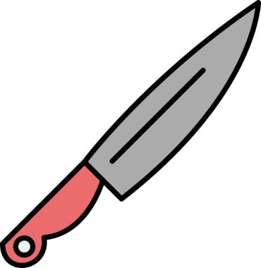 Bıçak. Web simgesi basit illüstrasyon 