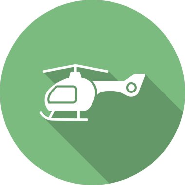 Helikopter ikonu. Ulaşım sembolü. vektör çizimi izole edildi. 