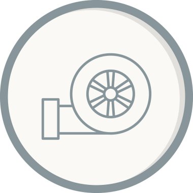 Turbo web simgesi basit illüstrasyon