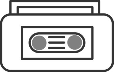 Video kaset. Web simgesi basit illüstrasyon