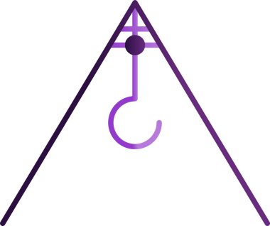 Kanca simgesinin vektör illüstrasyonu