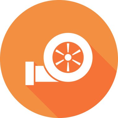 Turbo web simgesi basit illüstrasyon