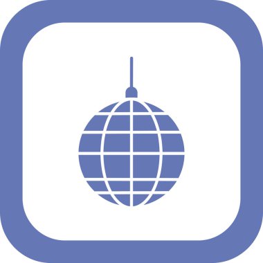 disko topu simgesi vektör illüstrasyon tasarımı