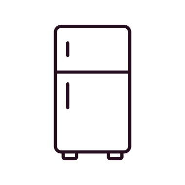 buzdolabı simgesi vektör illüstrasyonu