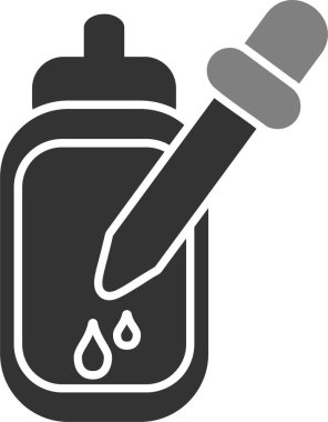 Serum. Web simgesi basit illüstrasyon