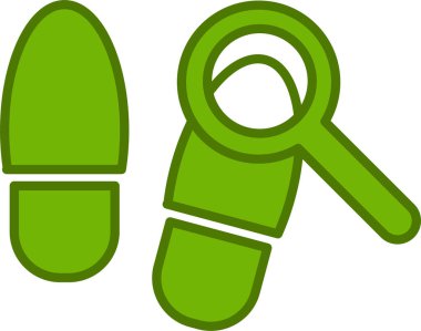 İz sür. Web simgesi basit illüstrasyon