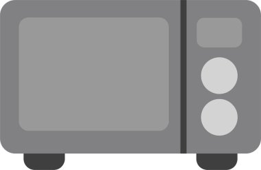 Mikrodalga fırın. Basit resimleme 