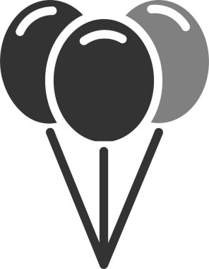 Balonlar. Web simgesi basit illüstrasyon 