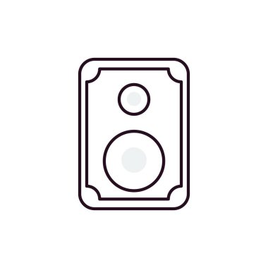 Woofer 'ın vektör illüstrasyonu