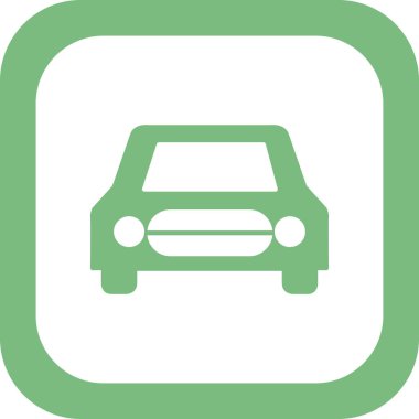 - Araba. Web simgesi basit illüstrasyon 