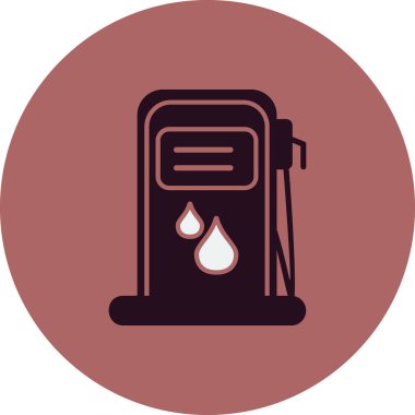 Petrol pompası simgesinin vektör illüstrasyonu 
