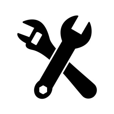 Çapraz anahtarlar. Web simgesi basit tasarım